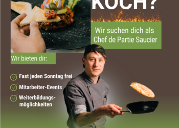 „Wir suchen Dich“ Koch / Köchin EFZ 100 % Chef de Partie Saucier