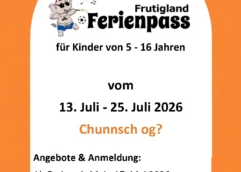Ferienpass Frutigland: Die Anmeldung für die Wunschphase ist noch bis Sonntag, 17. Mai 2026, möglich.