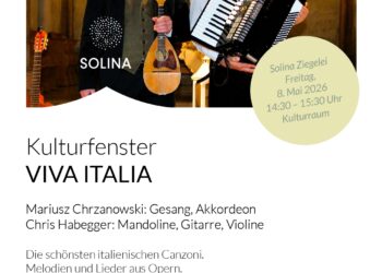 Kulturfenster VIVA ITALIA Solina Ziegelei am Freitag, 8. Mai 2026 14:30-15:30