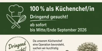 Dringend gesucht! Wir suchen Koch / Köchin EFZ auf 10-12 Wochen befristet.