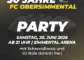 30 Jahre FC Obersimmental – Ein Wochenende voller Fussball und Feststimmung