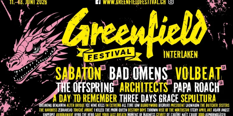 Das Greenfield Festival 11.–13. Juni 2026