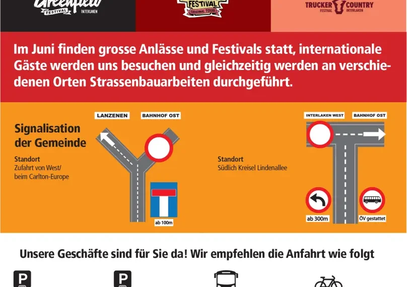 Verkehrsinfo Interlaken Ost