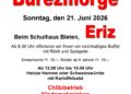 Sonntag, 21. Juni 2026: Burezmorge beim Schulhaus Bieten ab 08:30 Uhr
