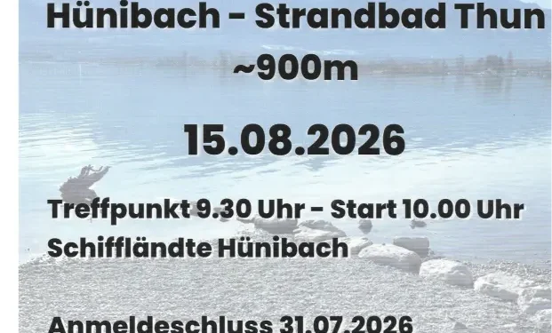 Fit durch den Thunersee: Erster Aquafit-Event lädt zum Mitmachen ein