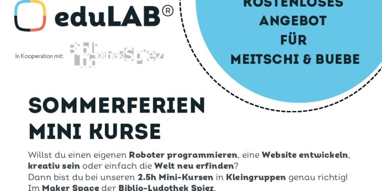 Sommerferien: Freizeitkurse in der Biblio-Ludothek Spiez