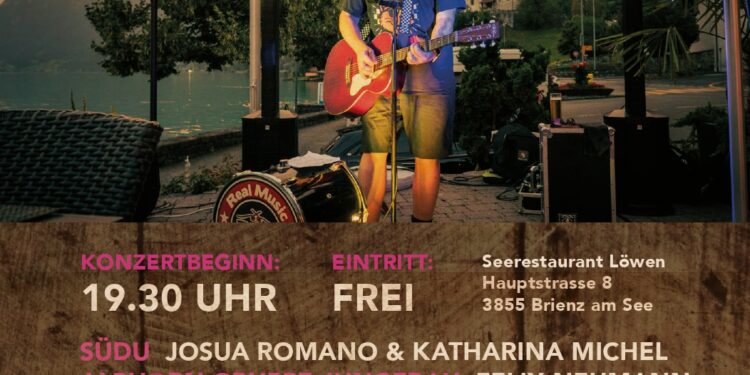 Sommerkonzerte 2026 2. Juli bis 10. September · Jeden Donnerstagabend · Hotel Brienzerburli & Seerestaurant Löwen, Brienz