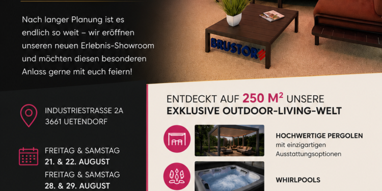 Showroom-Eröffnung: Besuchen Sie unseren Showroom in Uetendorf
